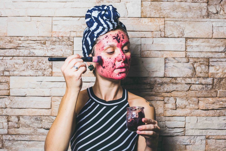 Masque pour le visage naturel à la fleur d'hibiscus