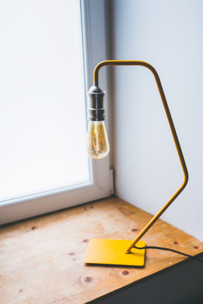 Lampe vintage design jaune